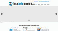 Desktop Screenshot of jasawebmanado.com