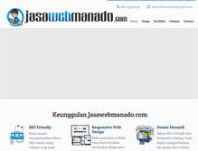 Tablet Screenshot of jasawebmanado.com